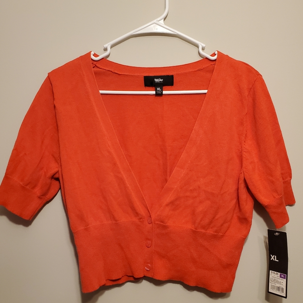 ❤❤❤Mossimo Cardigan Orange  XL